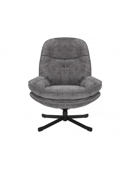 Fotel wypoczynkowy obrotowy Harper Szary