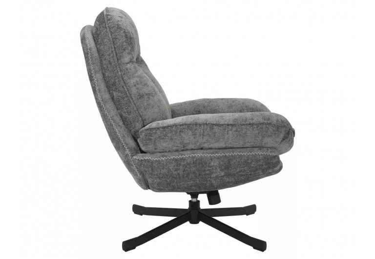 Fotel wypoczynkowy obrotowy Harper Szary