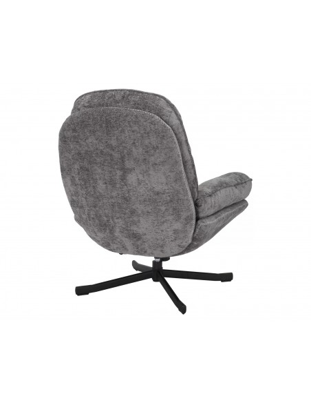 Fotel wypoczynkowy obrotowy Harper Szary