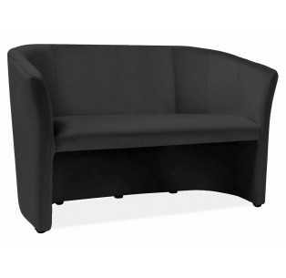 Sofa 2os TM-2 Velvet Czarna