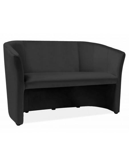Sofa 2os TM-2 Velvet Czarna