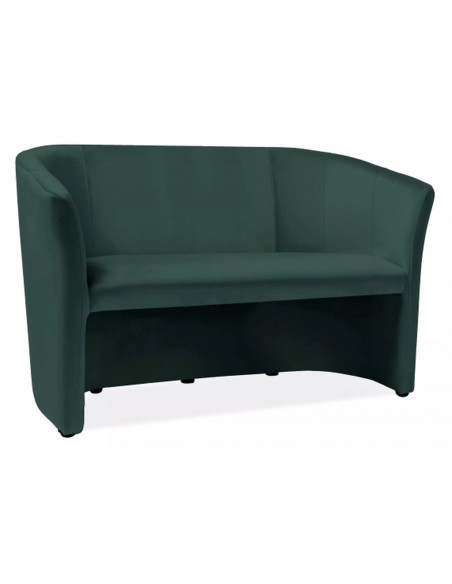 Sofa 2os TM-2 Velvet Zielona