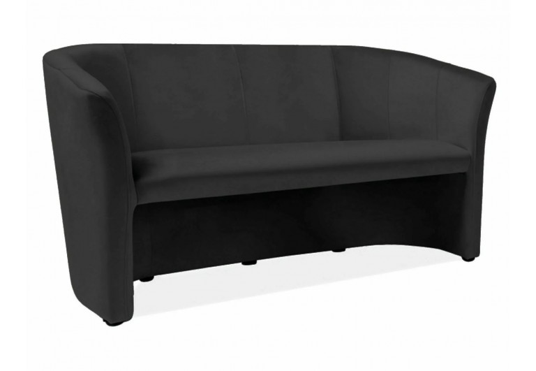 Sofa 3os TM-3 Velvet Czarna