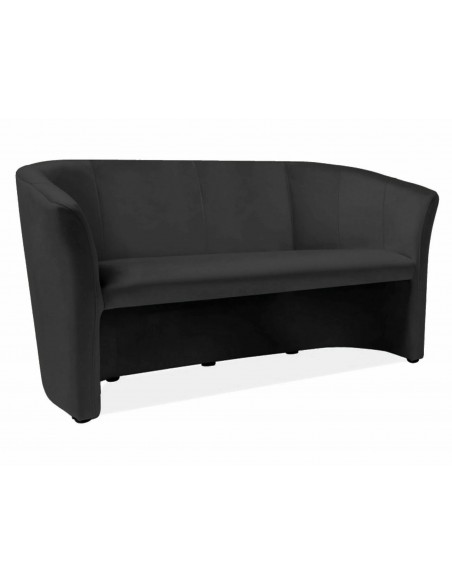Sofa 3os TM-3 Velvet Czarna
