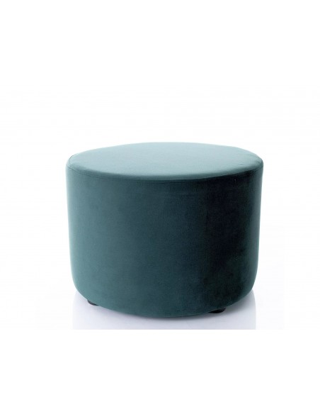 Pufa okrągła Doti A Brego Velvet Zielona
