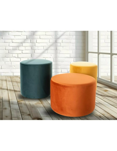 Pufa okrągła Doti B Velvet Curry
