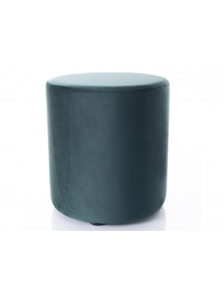Pufa okrągła Doti B Velvet Zielona