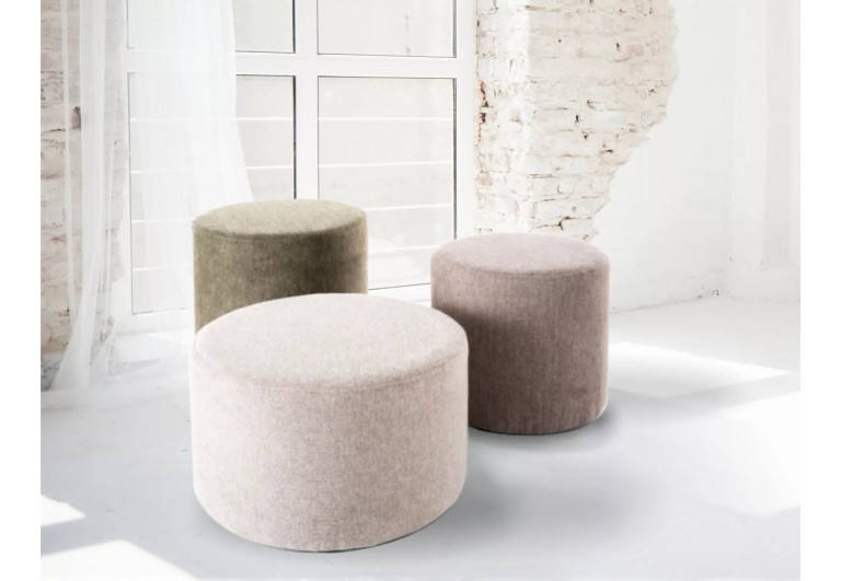 Pufa okrągła Doti C Brego Beżowa