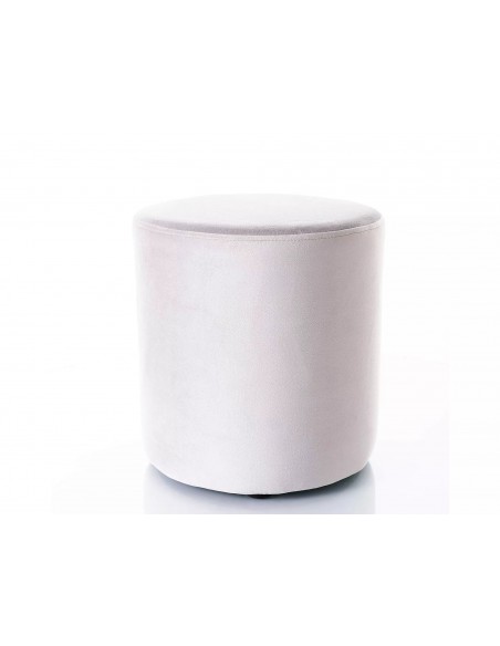 Puf okrągła Doti C Velvet Jasna Szara