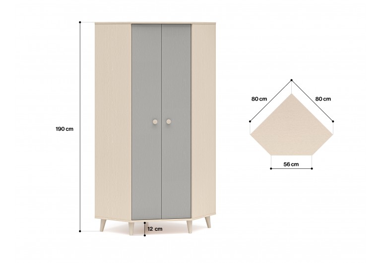 Szafa Narożna Mevel 01