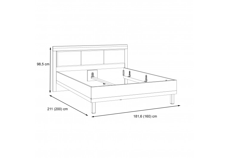 Łóżko sypialniane 160 Dalate