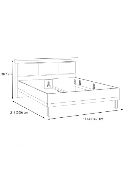Łóżko sypialniane 160 Dalate