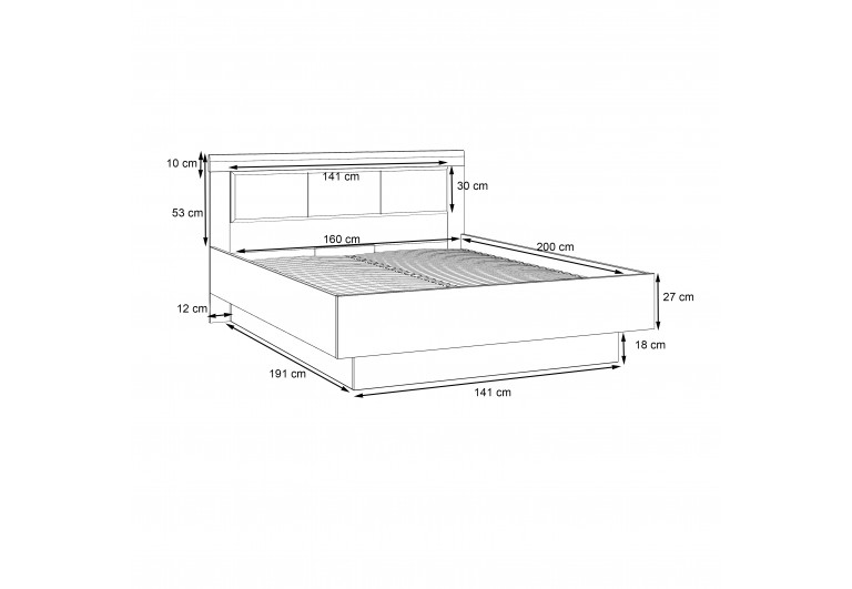 Łóżko sypialniane 160 Dalate
