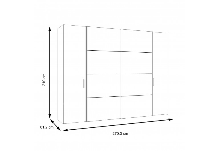 Szafa ubraniowa Dalate
