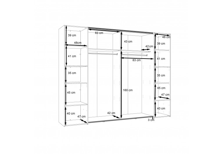 Szafa ubraniowa Dalate