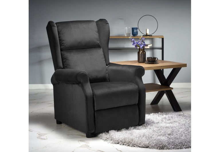 Fotel wypoczynkowy Agustin 2 Czarny