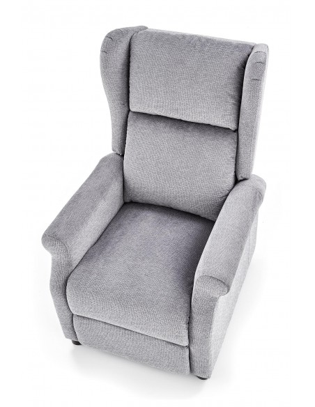 Fotel wypoczynkowy Agustin M Popielaty