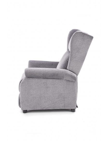 Fotel wypoczynkowy Agustin M Popielaty