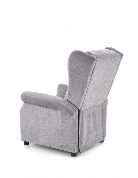 Fotel wypoczynkowy Agustin M Popielaty