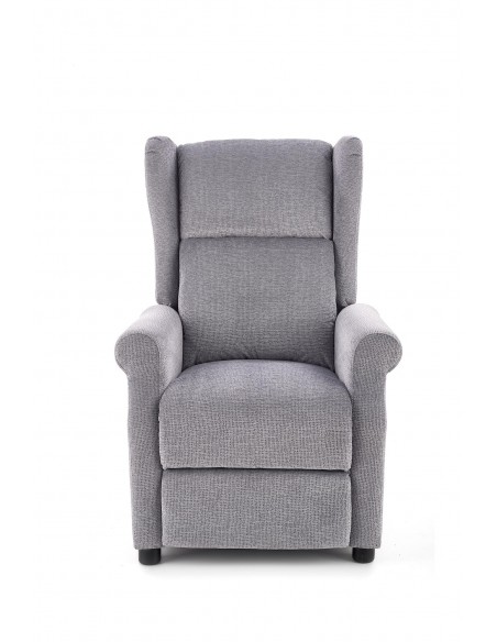 Fotel wypoczynkowy Agustin M Popielaty