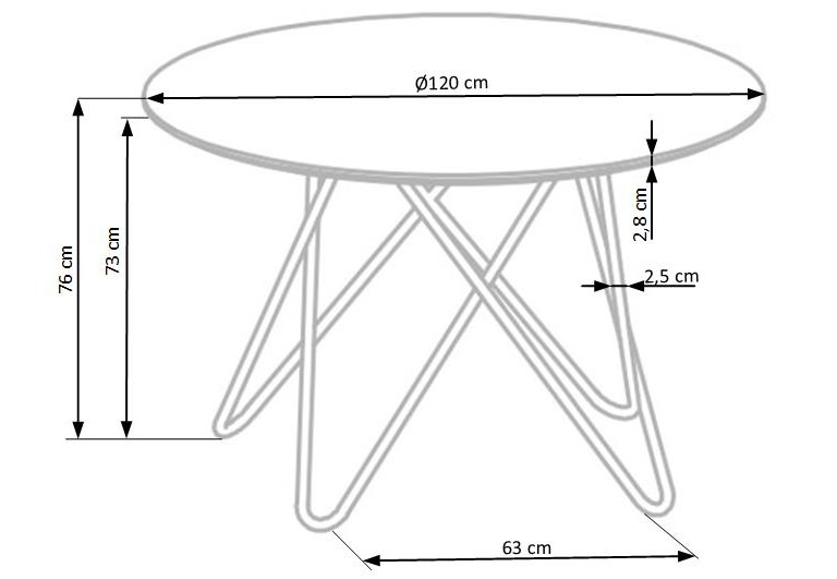 Stół okrągły Bonello