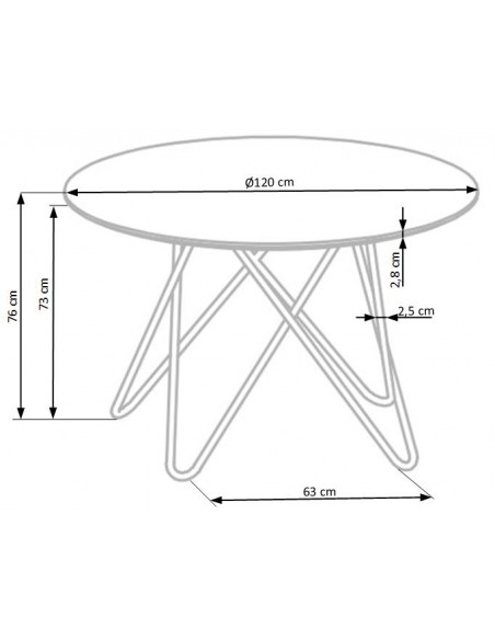 Stół okrągły Bonello