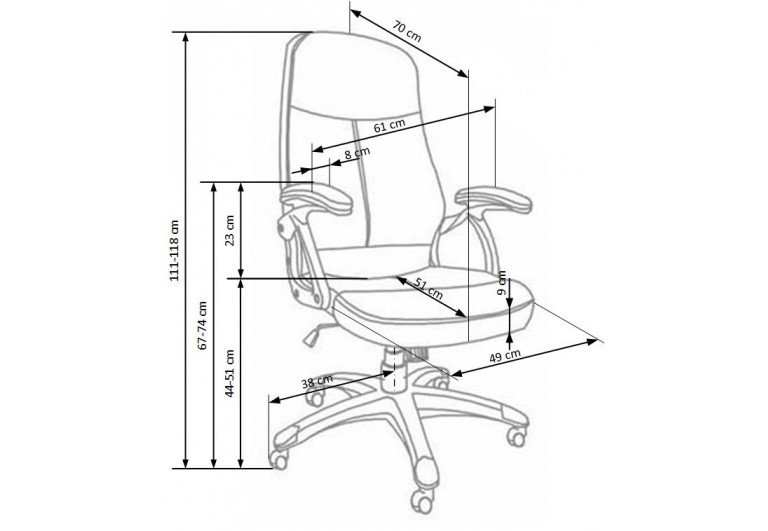 Fotel obrotowy Edison