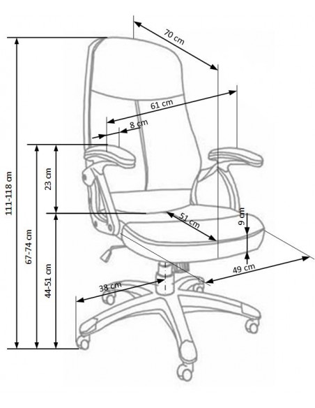 Fotel obrotowy Edison