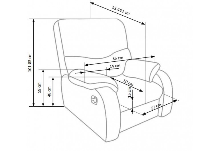 Fotel wypoczynkowy Jeffot